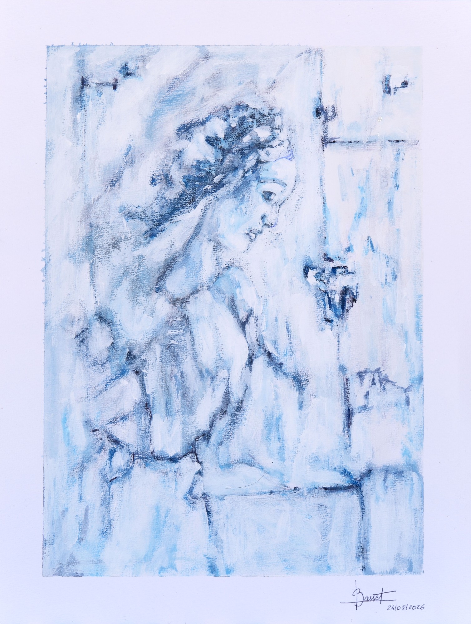 Couverture de Tout était blanc Illustration de Gérard Basset